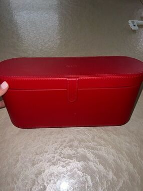 Dyson Red Structured Travel Cosmetic Case